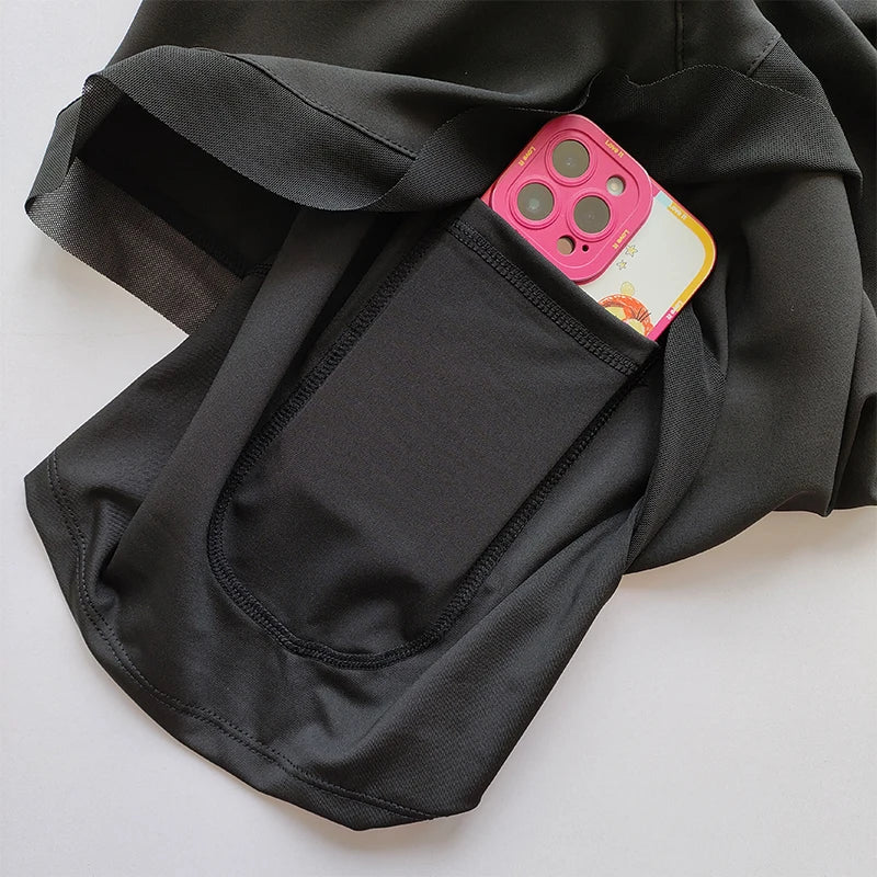Women's 2 in 1 Yoga Shorts Quick Dry High Waist