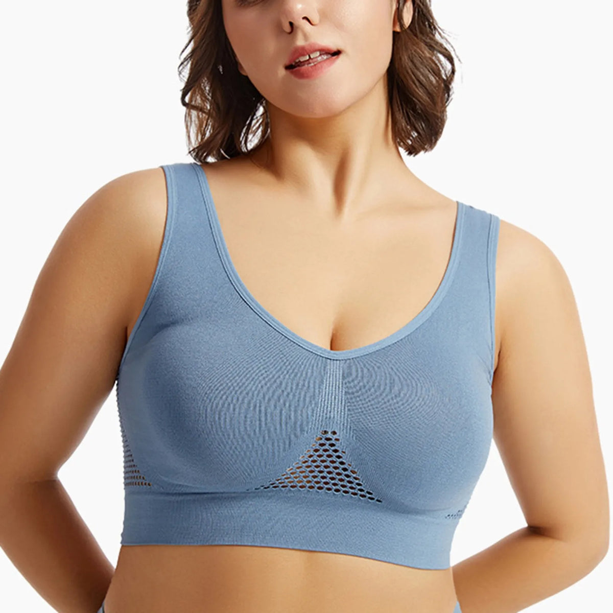 Women's Plus Size Wireless Sports Bra