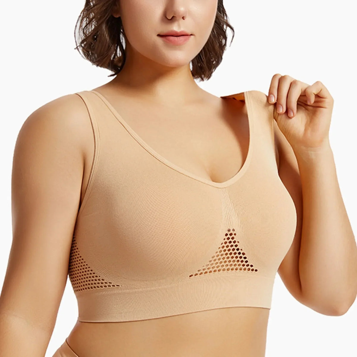 Women's Plus Size Wireless Sports Bra