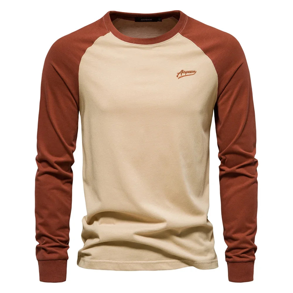 Casual Patchwork T Shirts for Men