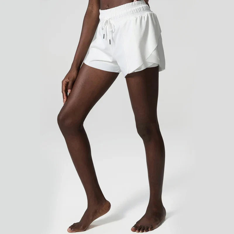 Loose Fit Running Shorts with Drawstring