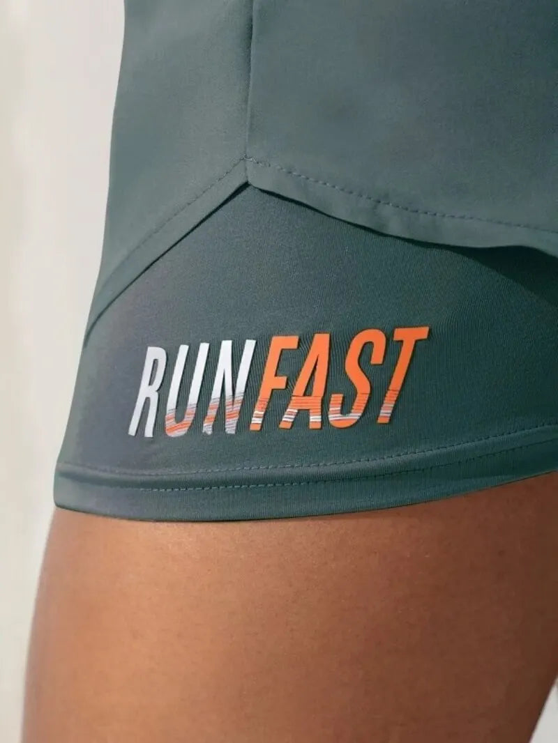 High Waisted Yoga Shorts with Elastic Waistband