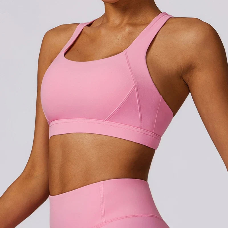Women's Backless Sports Bra: Quick-Dry Push-Up Yoga Tank Top