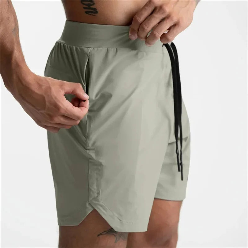 Men's Performance Shorts Quick Dry  Zipper Pocket