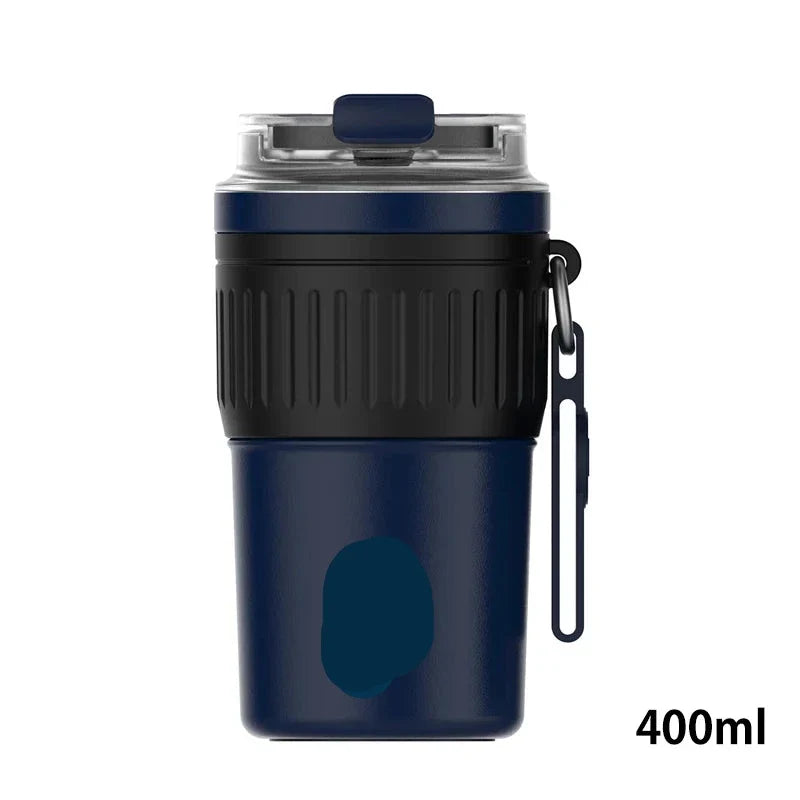 Portable Coffee Mug with Lifting Rope
