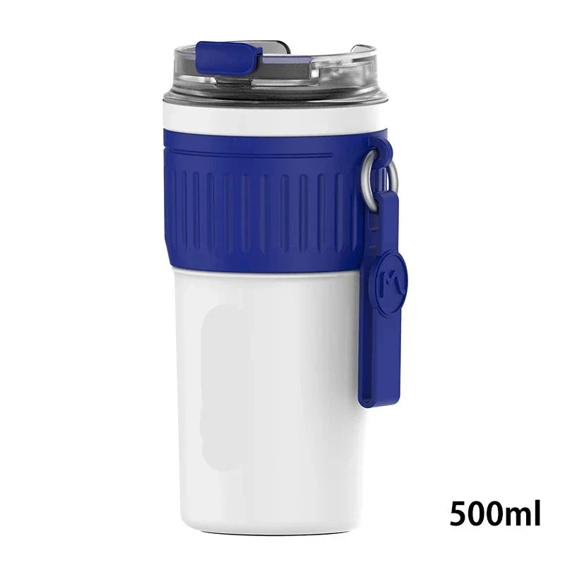 Portable Coffee Mug with Lifting Rope
