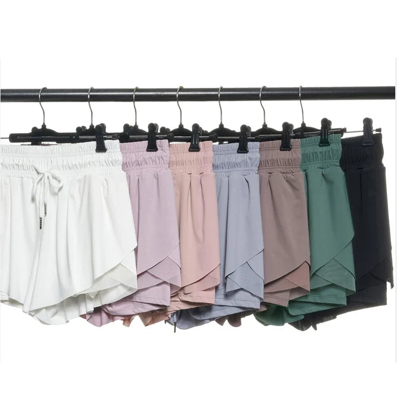 Loose Fit Running Shorts with Drawstring