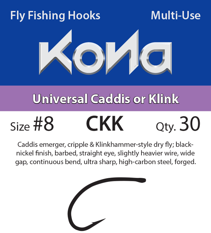 Kona Universal Caddis or Klink (CKK) hook