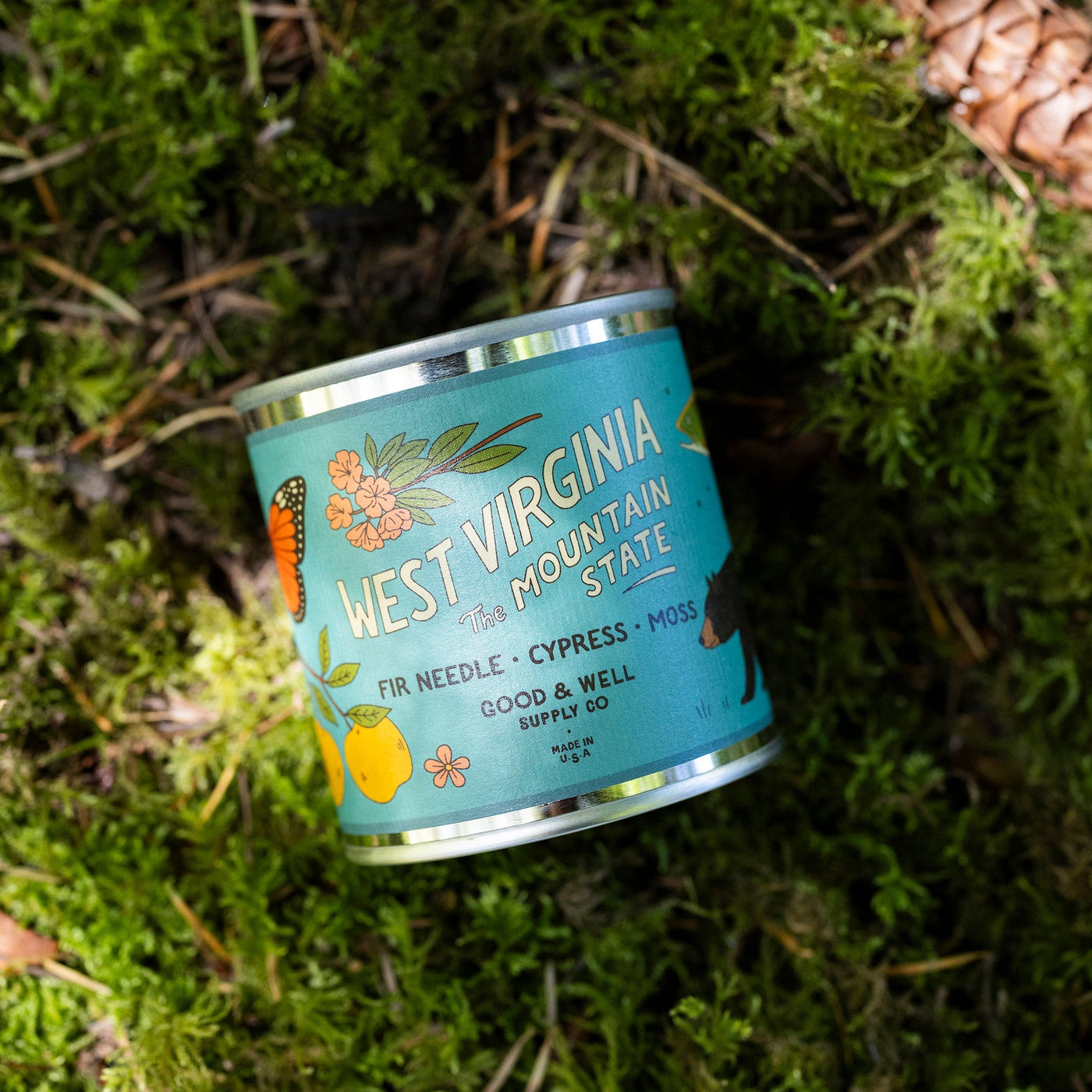 West Virginia State Candle
