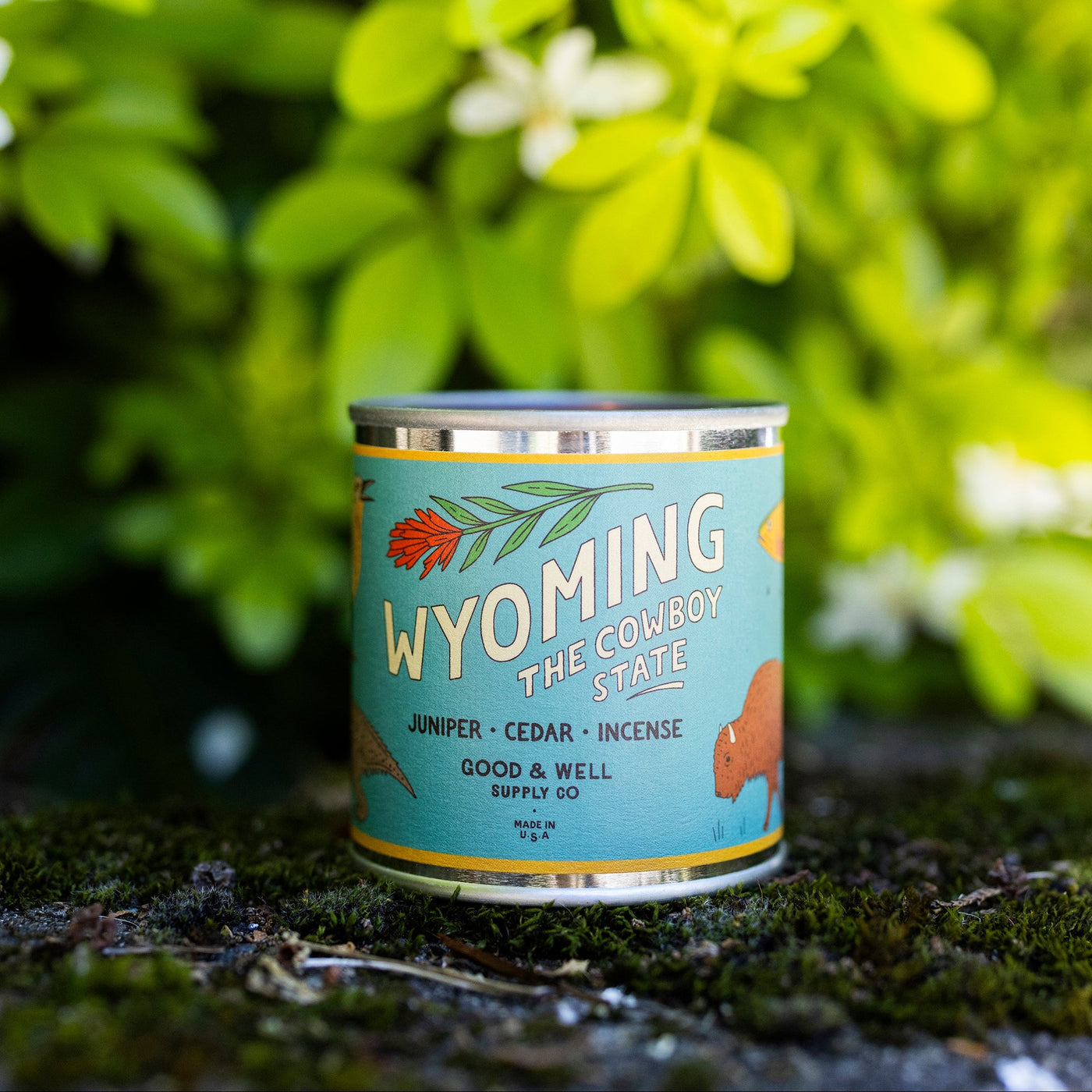 Wyoming State Candle