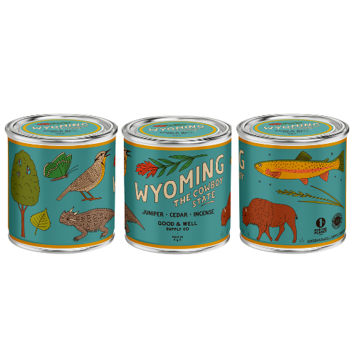 Wyoming State Candle