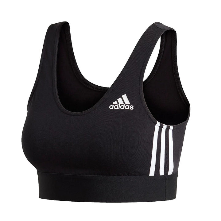 adidas Women's Must Haves 3-Stripes Bra Top - Black White