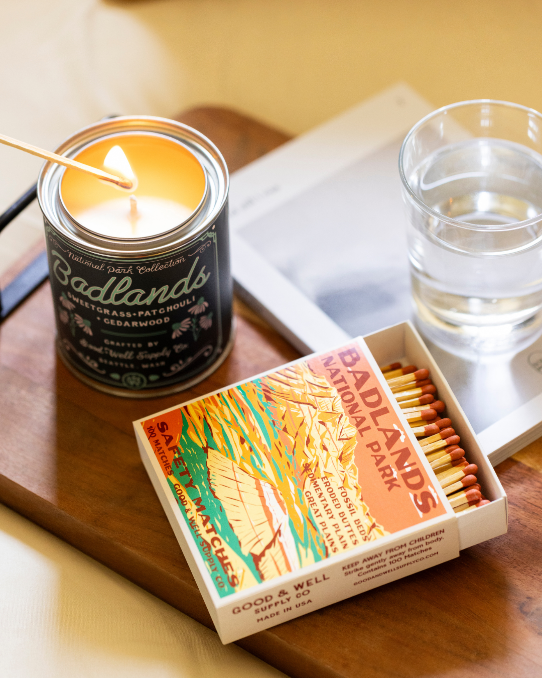 Badlands Vintage National Park Cabin Matches
