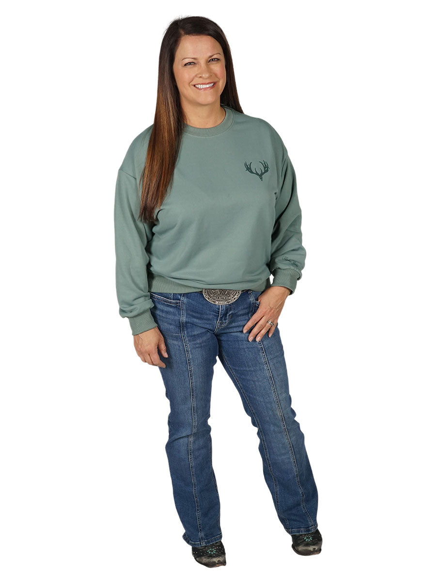 Buck Skull Crewneck