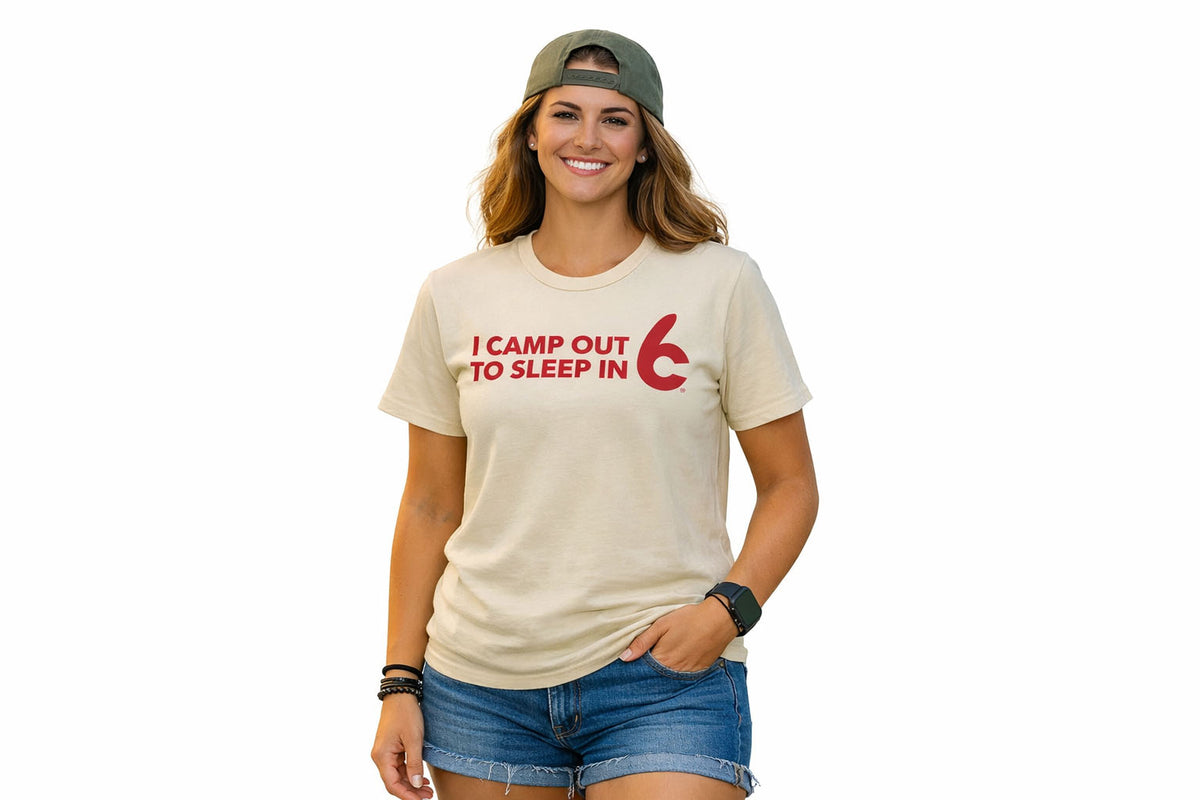 CAMP OUT SLEEP IN T-SHIRT - SHIPS FREE!