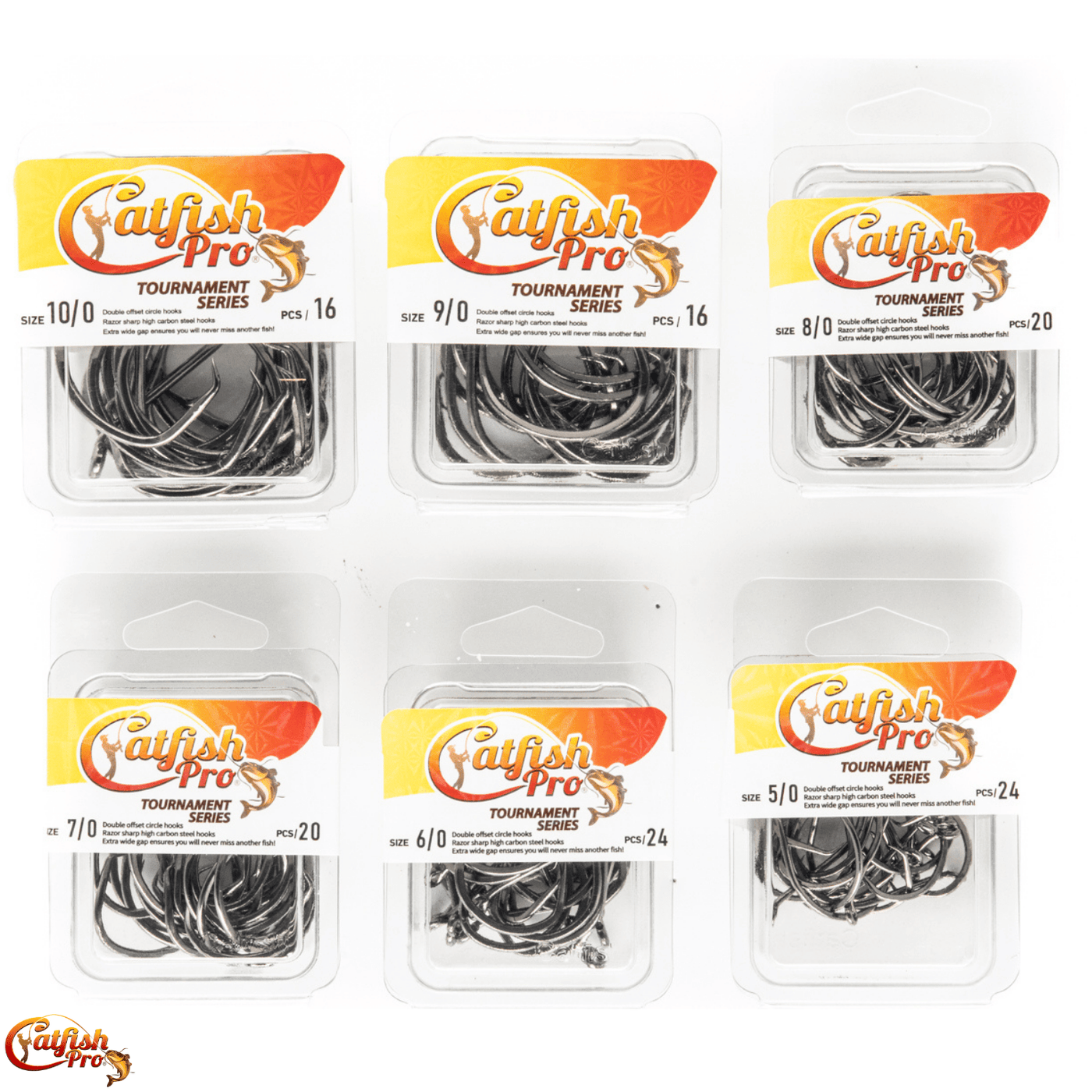Double Offset Circle Hooks 6/0 - Value Pack