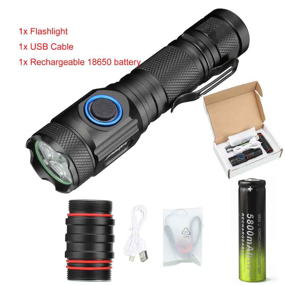 Rechargeable Flashlight — High-Output Lighting with Everyday Reliability
