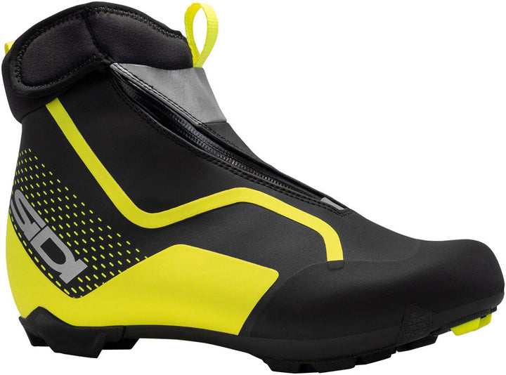 SIDI Algor Primaloft Cycling Boots - BLK/YLW Fluorescent Size 42  Millennium Fit