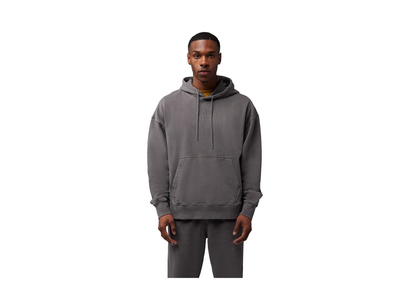 Fox Racing 25 Wordmark Hoodie Medium Grey Shirt