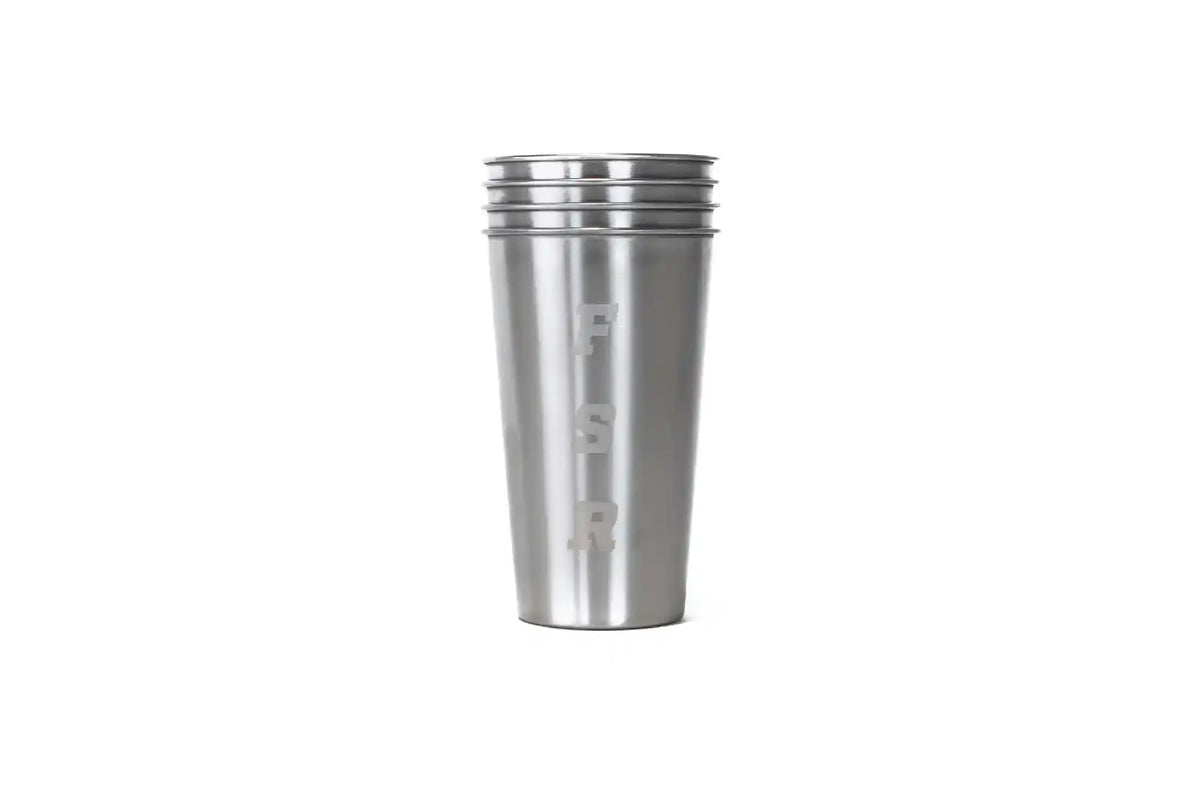 Stainless Steel 16oz Camp Cups (4)