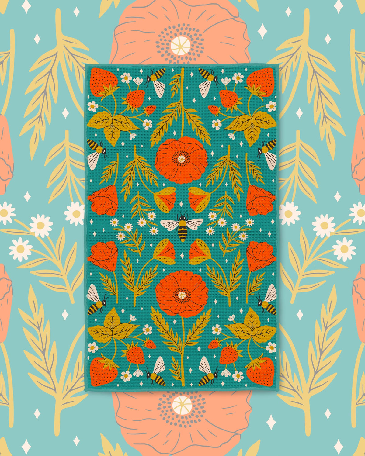 Garden Buzz Kitchen & Tea Towel