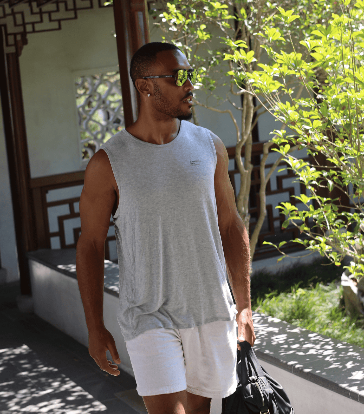 Bamboo Aerotech Tank - Training Div. Heather Grey