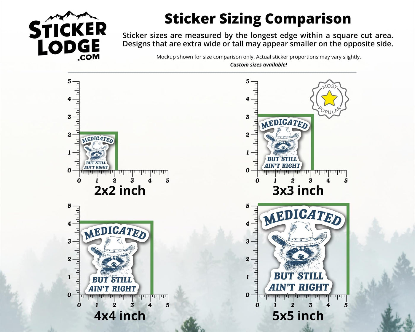 Medicated But Still Aint Right Vinyl Sticker