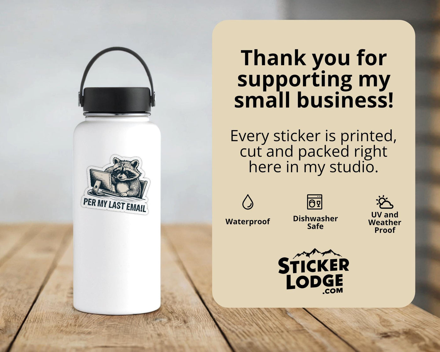 Per My Last Email Vinyl Sticker