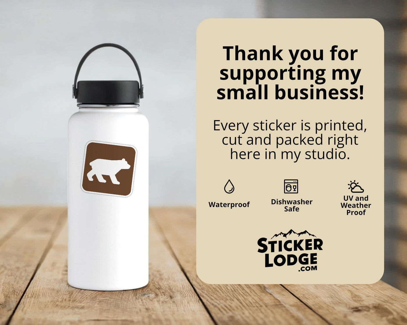 NPS Bear Viewing Vinyl Sticker