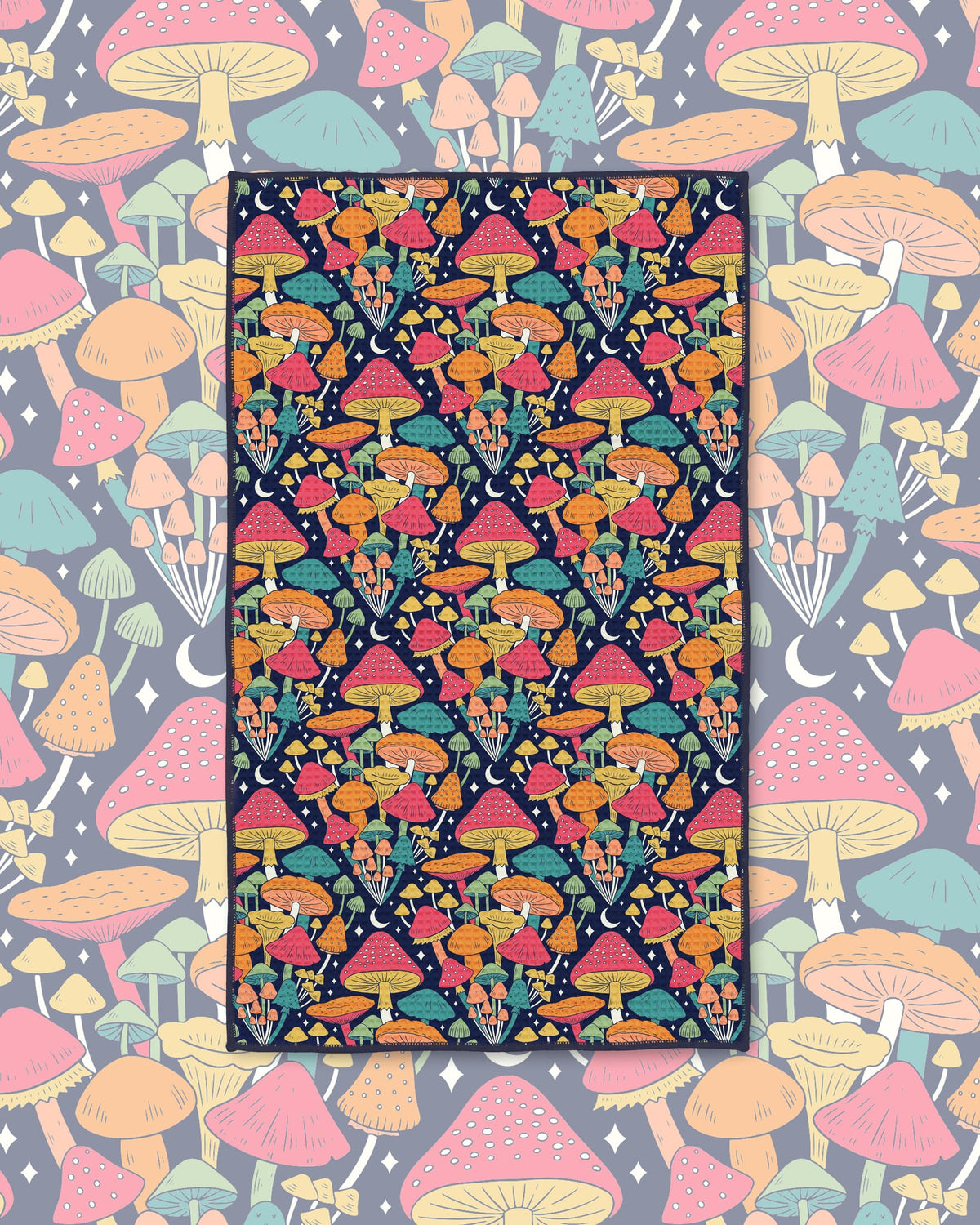 Midnight Mushroom Kitchen & Tea Towel