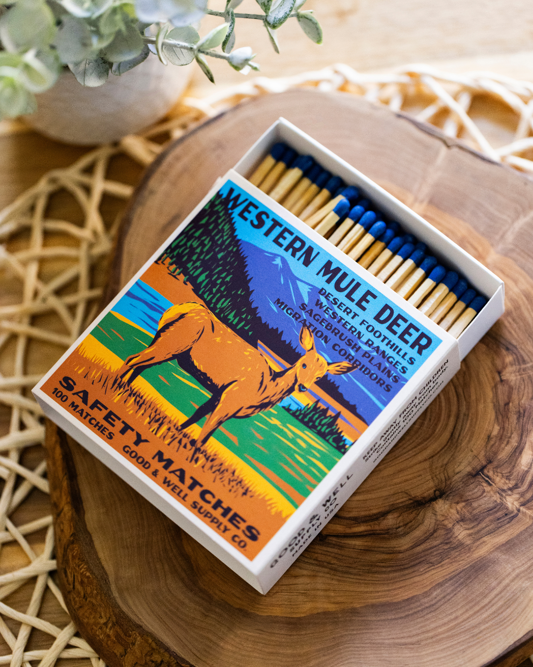 Western Mule Deer Cabin Matches