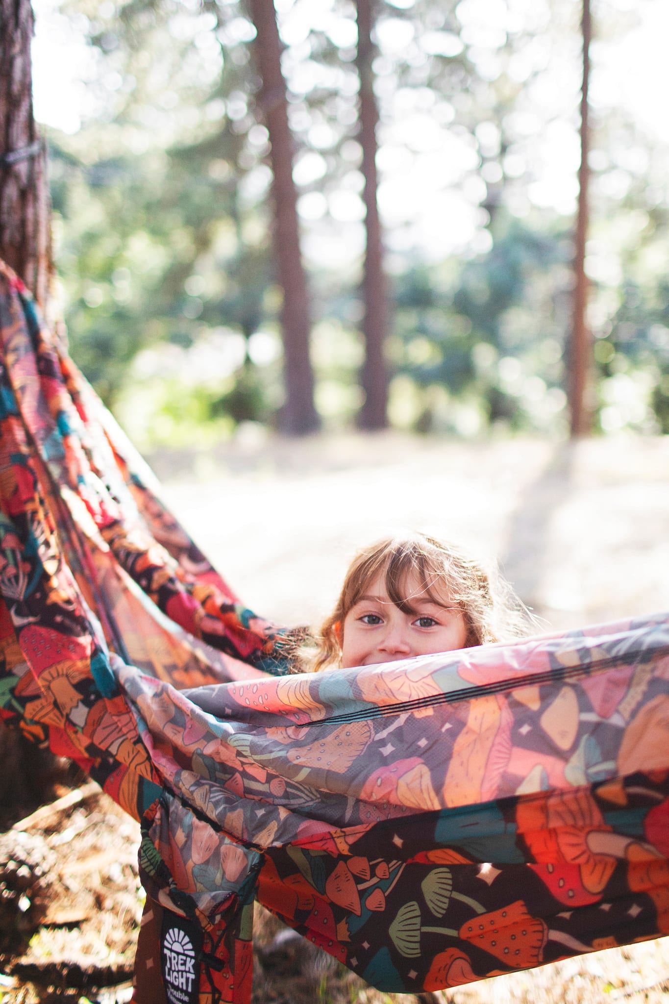 Double Hammock & Pro Hanging Straps (Midnight Mushroom Print)