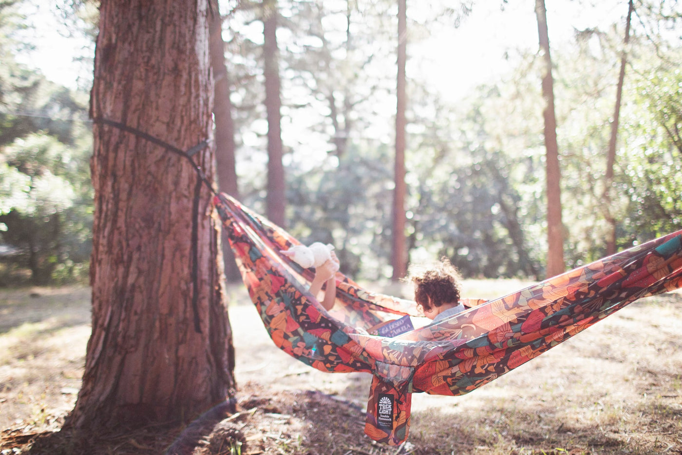 Double Hammock & Pro Hanging Straps (Midnight Mushroom Print)