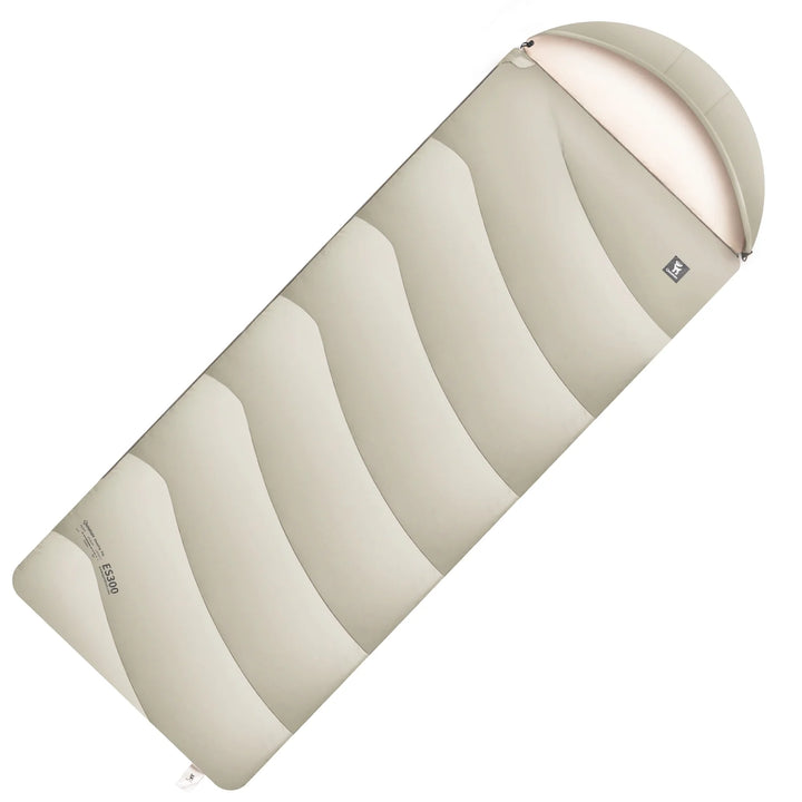 Cotton Envelope Portable Backpacking Sleeping Bag for Outdoor Camping with Compression Sack