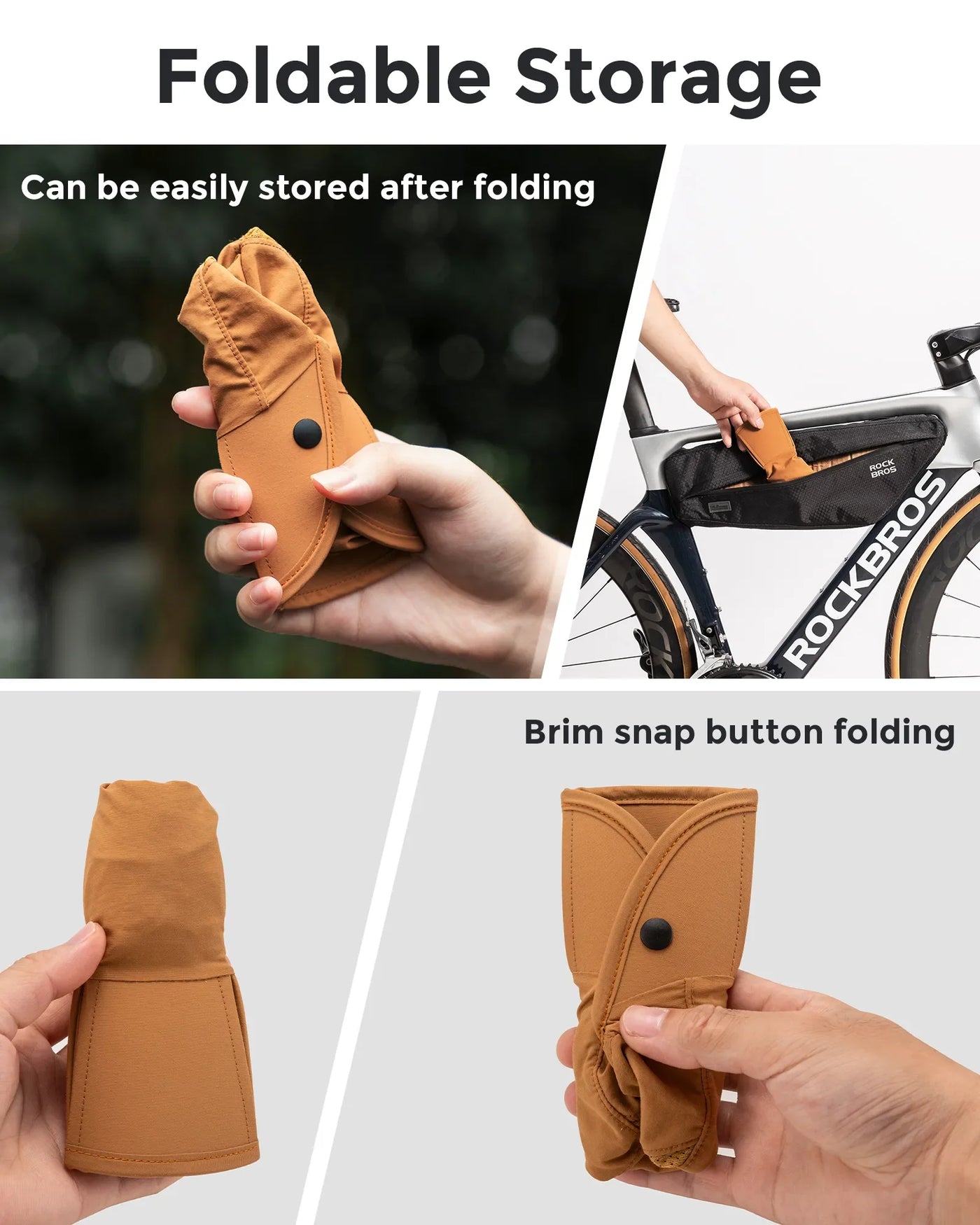 Foldable Hiking & Cycling Hat, Breathable Helmet Liner with Sun Visor