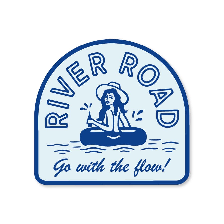 Go With The Flow Sticker