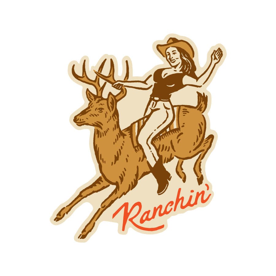 Ranchin' Sticker