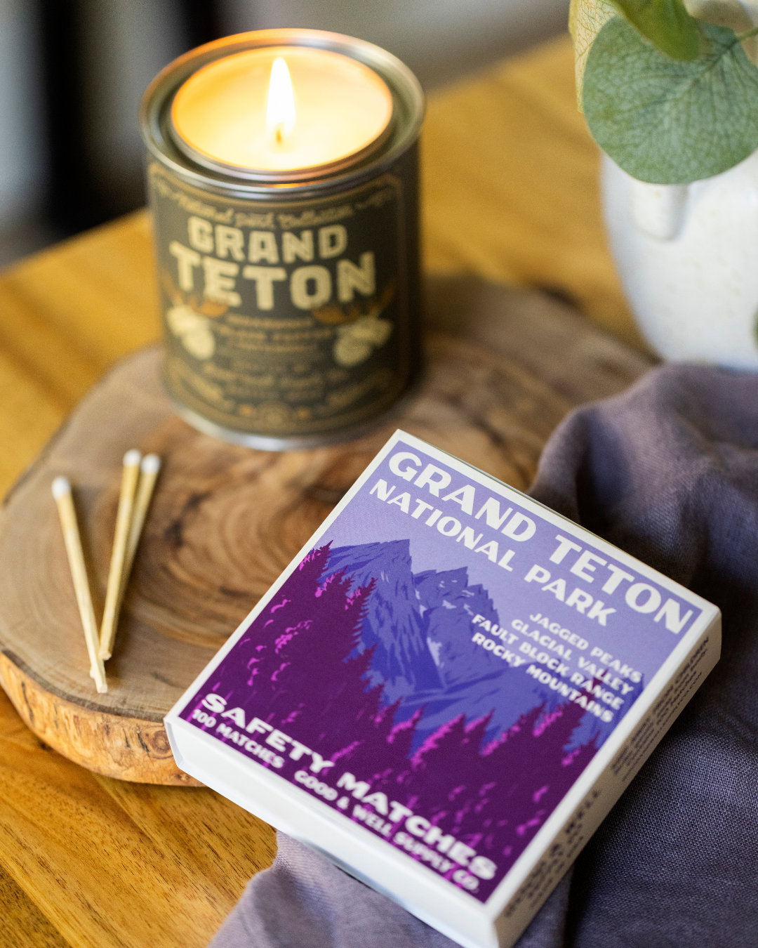 Grand Teton Vintage National Park Cabin Matches