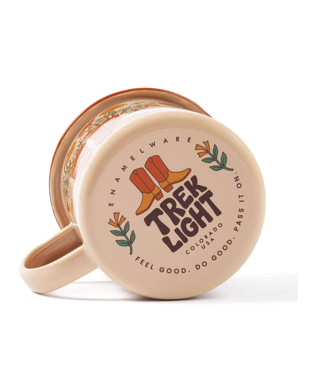 Western Bloom Enamel Mug 16oz