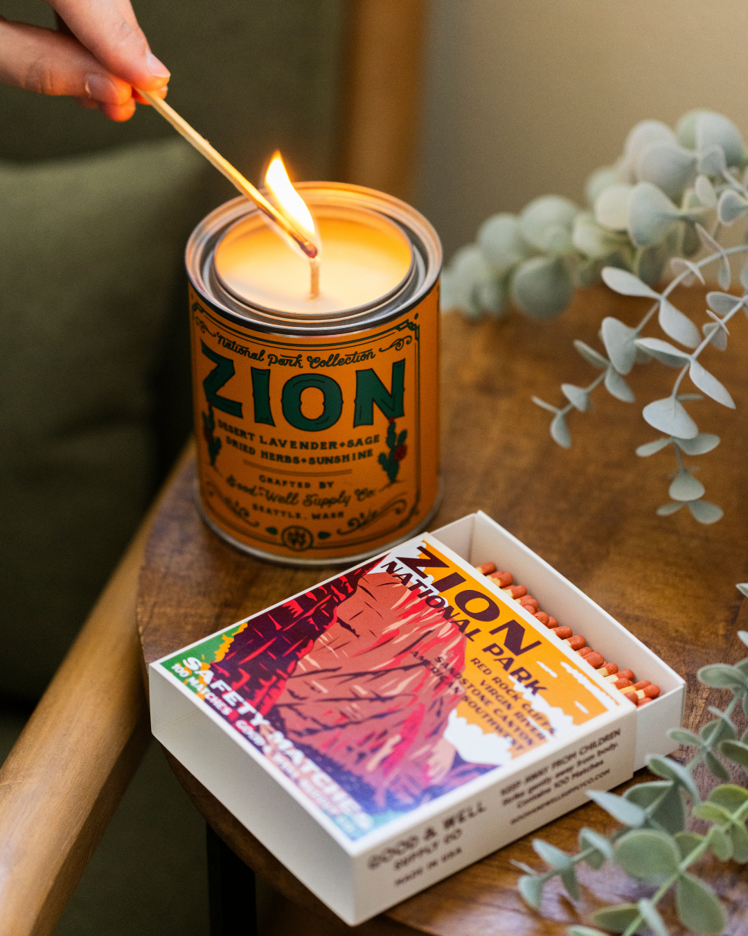 Zion Vintage National Park Cabin Matches